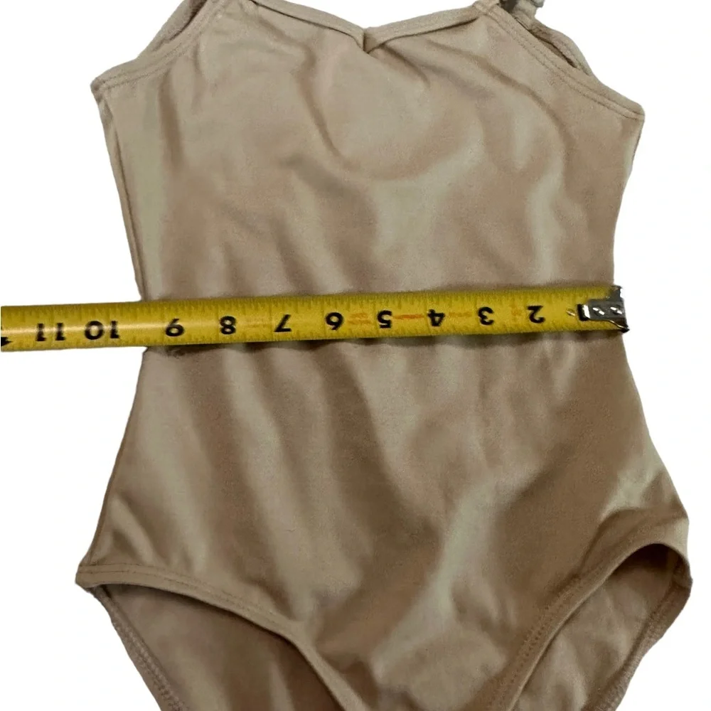 Capezio Nude Leotard Bodysuit Size Medium